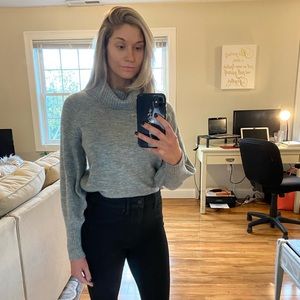 Banana Republic Grey Turtleneck Sweater